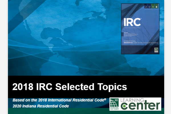 2018 IRC Essentials with Indiana Amendments (CEB)